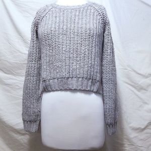 HM Gray, Thick, Cable Knit, Sweater, Sz XS
